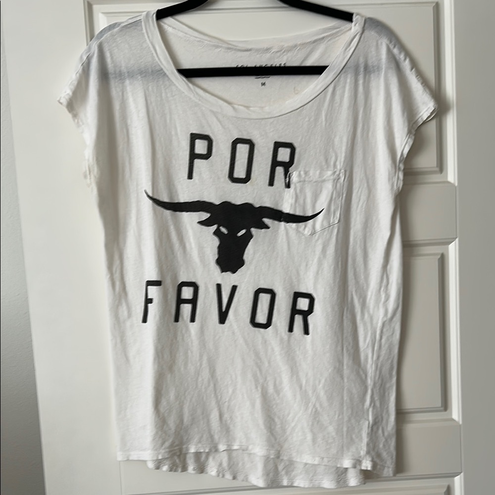 Sol Angeles White Graphic Short Sleeve Tee